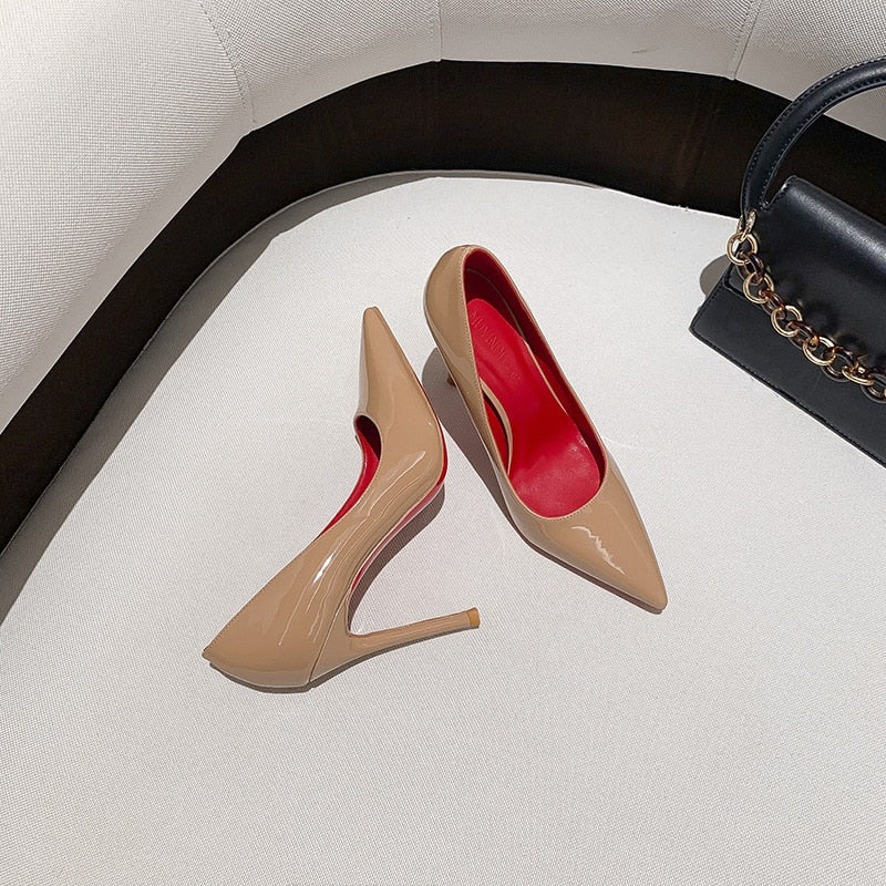 The cMore - Red Bottom High Heel Pumps for Women