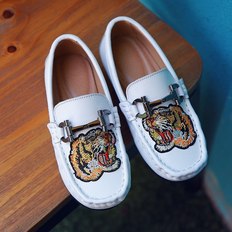 Luxury Leather Loafers For Kids - Children's Loafers - Ashour Shoes