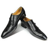 The Malino - Luxury Leather Double Monkstrap Loafers for men - Ashour Shoes