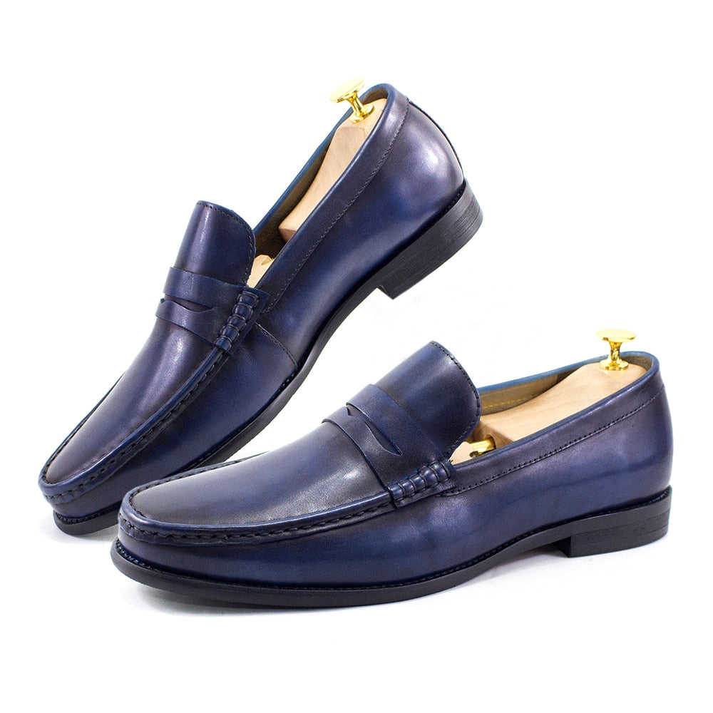 Sfarzo - Luxury Men's Leather Penny Loafers