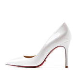 The POX - Patent Leather High Heel Red Bottoms Stiletto Pumps For Women 8-12CM - Ashour Shoes
