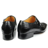 The Malino - Luxury Leather Double Monkstrap Loafers for men - Ashour Shoes