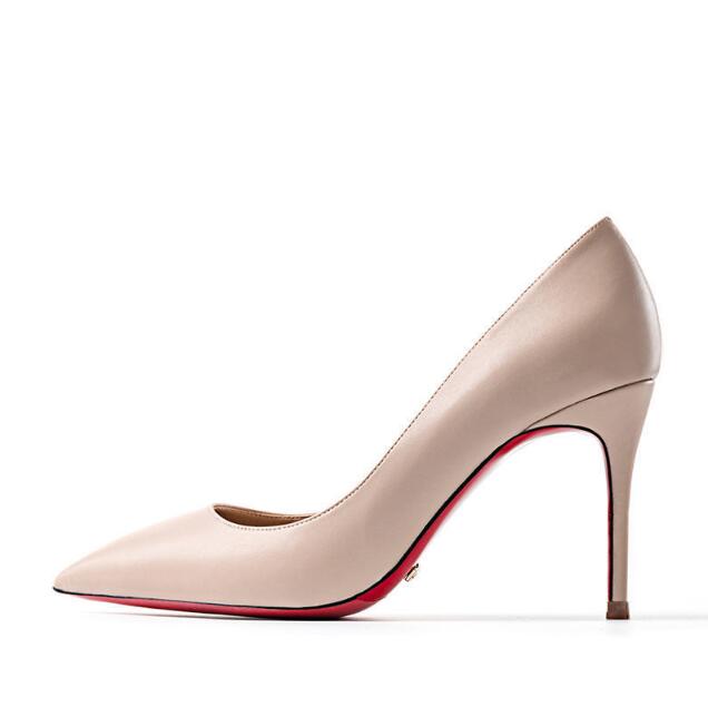 The POX - Patent Leather High Heel Red Bottoms Stiletto Pumps For Women 8-12CM - Ashour Shoes