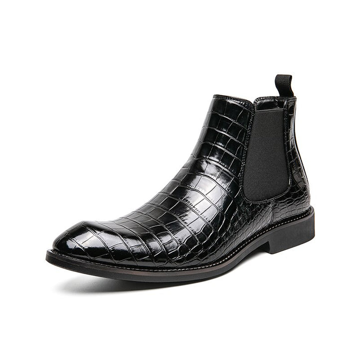 The Croci - Unique Crocodile pattern leather boots for men