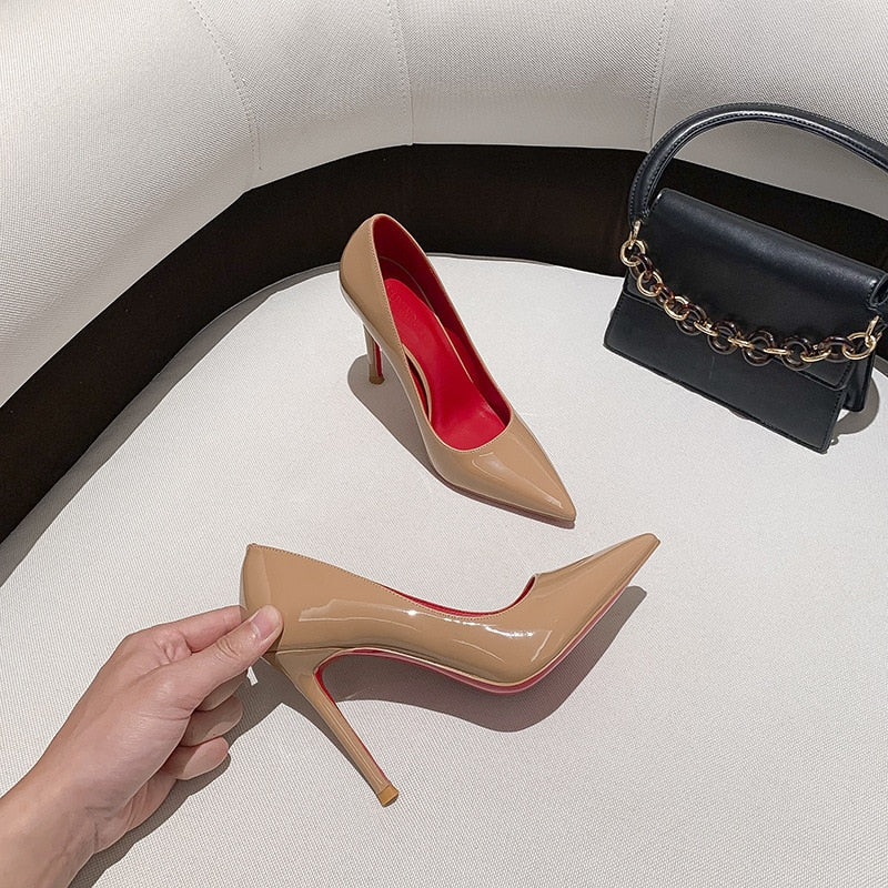 The cMore - Red Bottom High Heel Pumps for Women - Ashour Shoes