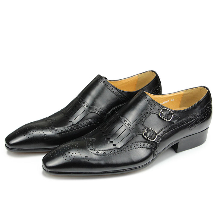 The Malino - Luxury Leather Double Monkstrap Loafers for men