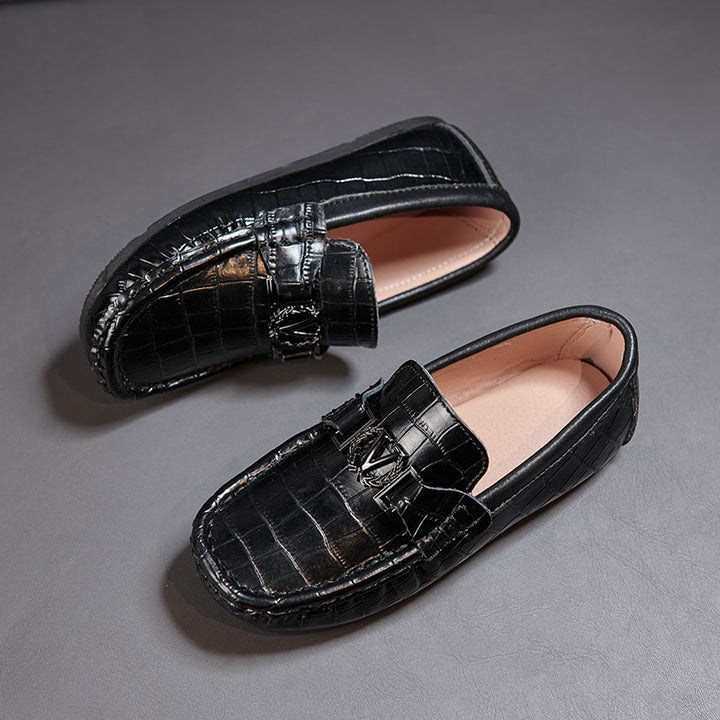 Luxury Leather Loafers For Kids - Children's Loafers - Ashour Shoes