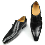The Malino - Luxury Leather Double Monkstrap Loafers for men - Ashour Shoes