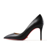 The POX - Patent Leather High Heel Red Bottoms Stiletto Pumps For Women 8-12CM - Ashour Shoes