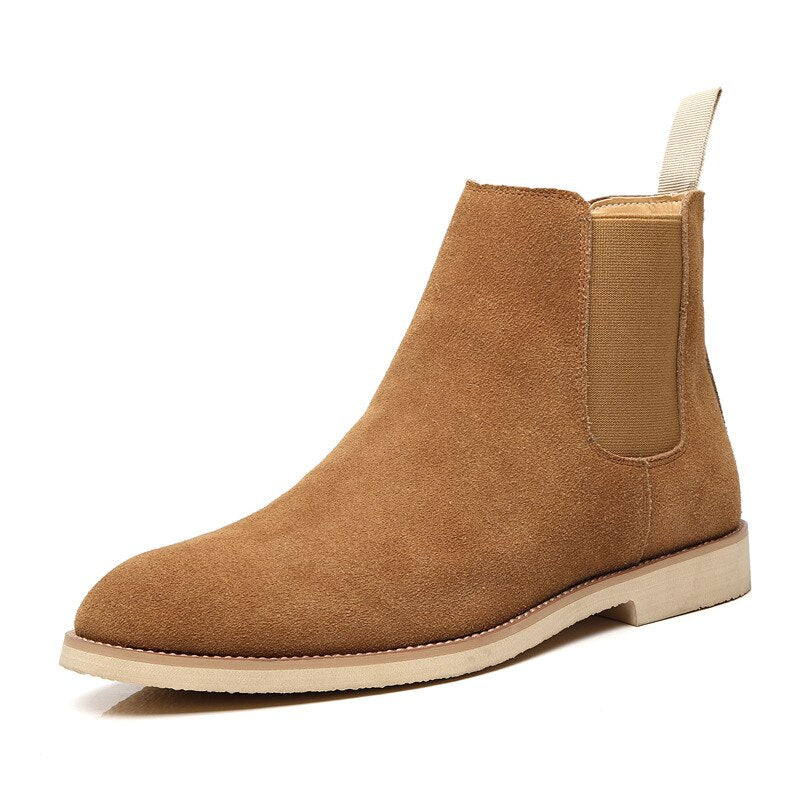 Bolzaney - Classic Suede Chelsea Boots For Men - Ashour Shoes