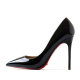 The POX - Patent Leather High Heel Red Bottoms Stiletto Pumps For Women 8-12CM - Ashour Shoes
