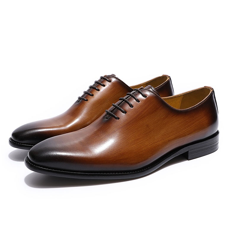 Ardito 2 - Whole Cut Men's Leather Oxford Dress Shoes - Ashour Shoes