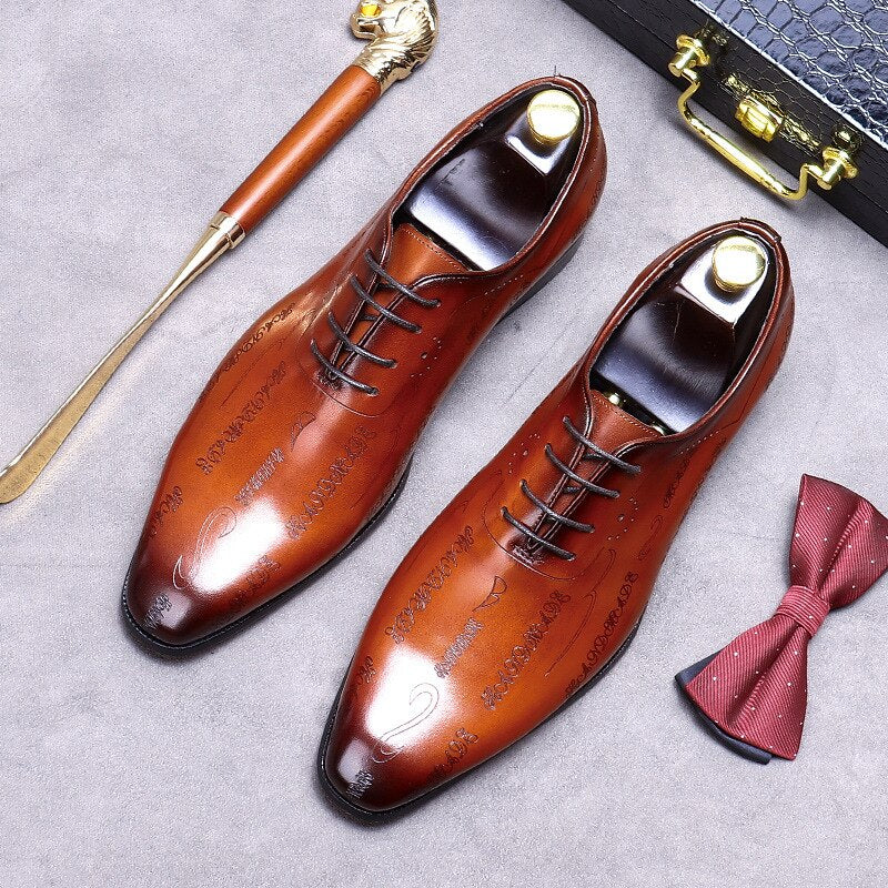 Esposito - Luxury Oxford Shoes For Men - whole cut - Ashour Shoes