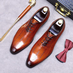 Esposito - Luxury Oxford Shoes For Men - whole cut - Ashour Shoes