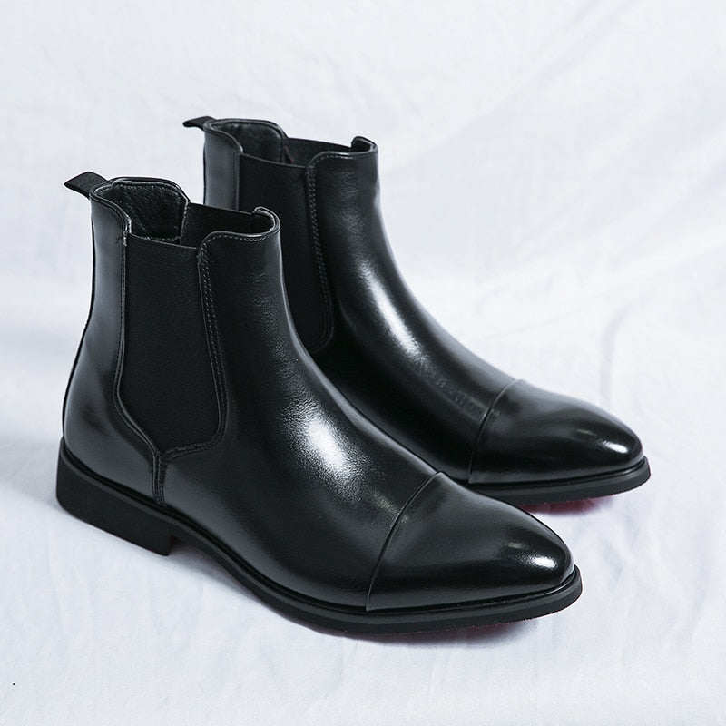 Roma - Red Bottom Chelsea Boots For Men