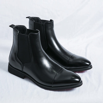 Louis Vuitton Men's Cap Toe Chelsea Boots Leather