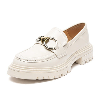 The Nina - Chunky Leather Penny Loafers For Women