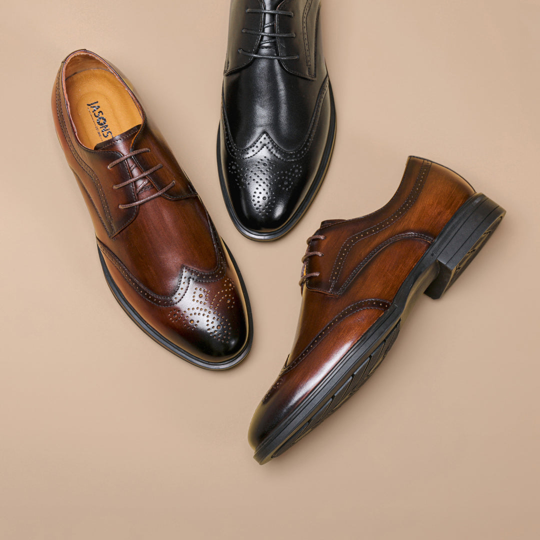 Sabino Deck - Men's Leather Derby Dress Shoes - Ashour Shoes