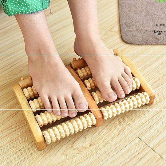 Foot Sole Foot Massager Wooden Roller Type Solid Wood
