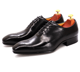 The Ardito - Men's Elegant Leather Oxford Dress Shoes (Whole Cut) - Ashour Shoes