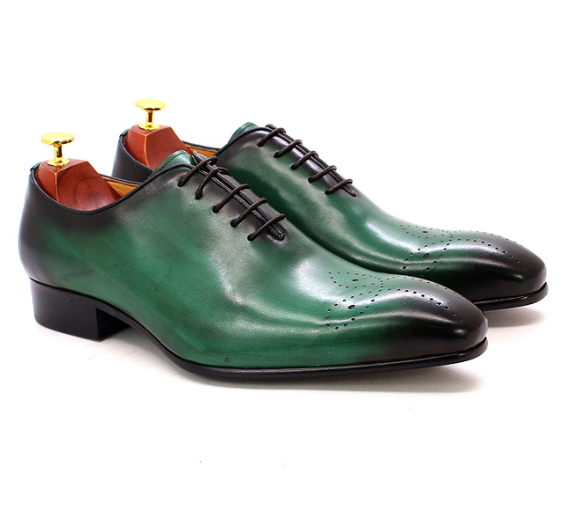 The Ardito - Men's Elegant Leather Oxford Dress Shoes (Whole Cut Oxfords)