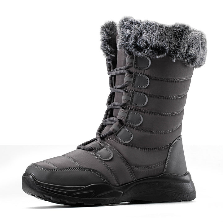 Lace Up Unisex Winter Snow Boots - Wool Boots