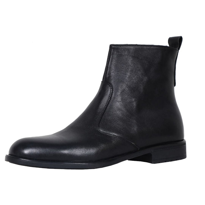 The Chiaro - Men's Italian Leather Dress Boots With Zipper