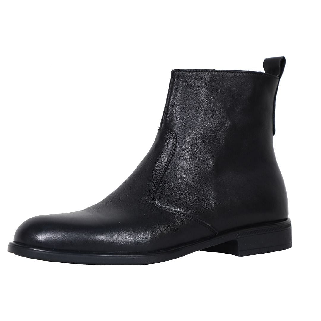 Men's Italian Leather Dress Boots With Zipper (for wholesale, CONTACT us for details)