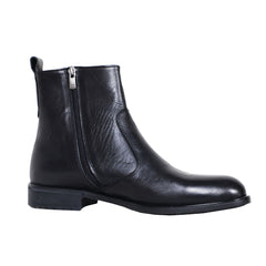 The Chiaro - Men's Italian Leather Dress Boots With Zipper (Signature) - Ashour Shoes
