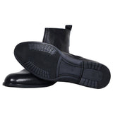 The Chiaro - Men's Italian Leather Dress Boots With Zipper (Signature) - Ashour Shoes