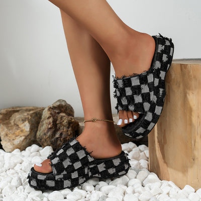 The Slopra - Women's Fashion Denim Slippers/mules