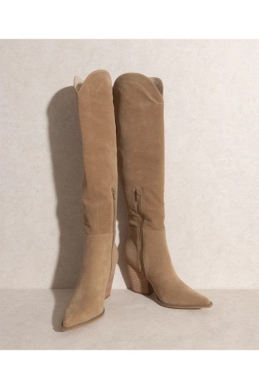 La Clara - elegant long boots for women - Ashour Shoes