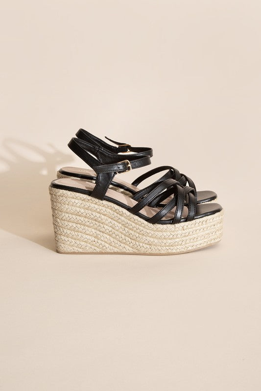 WEBSTER - WEDGE SANDAL PLATFORM HEELS for women - Ashour Shoes