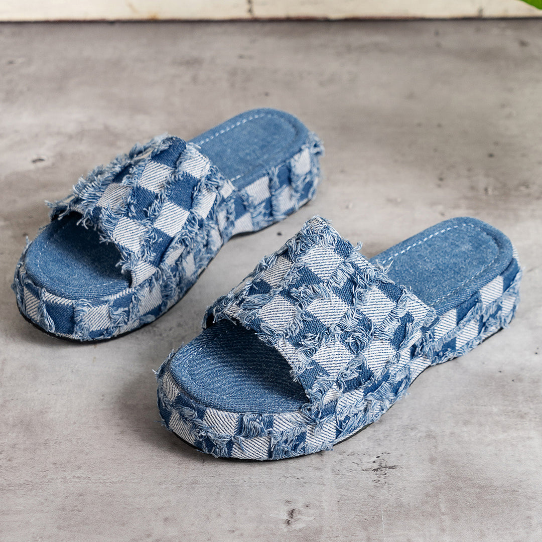 The Slopra - Women's Fashion Denim Slippers/mules