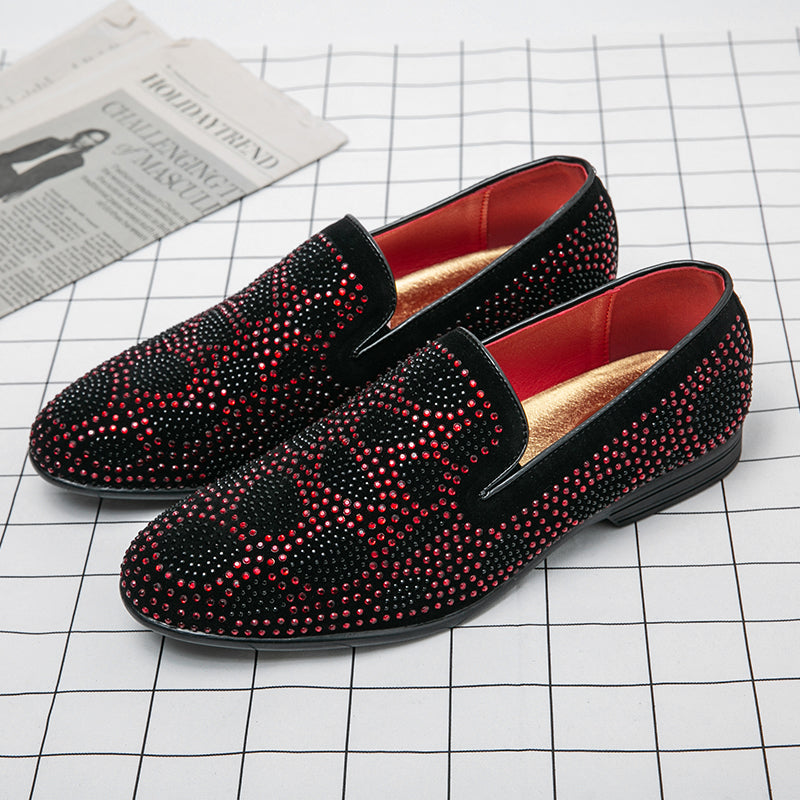 Arditi - Men's Suede Leather Dotted Loafers