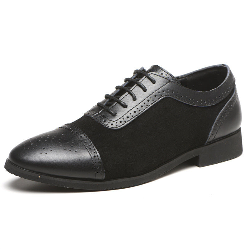 Hybrid Blue - Oxford Leather Dress Shoes For Men