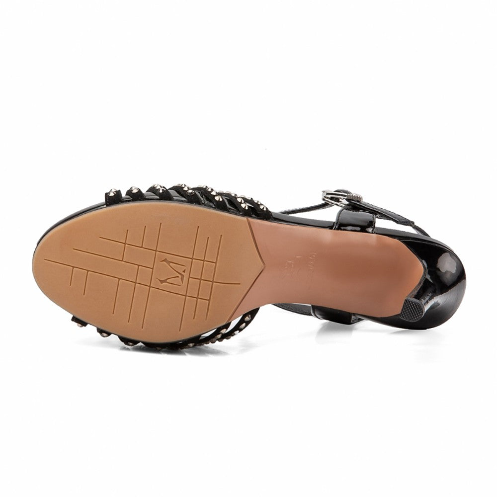Rhinestone Women's Sandals - Stiletto Heel Peep Toe