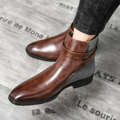 La Officina - Monk-Strap Detail Ankle Boots - Leather Boots For Men