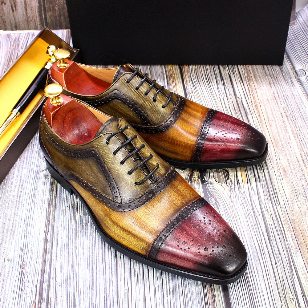 il Gestore - Handmade Luxury Men's Oxford Dress Shoes - Multi Color