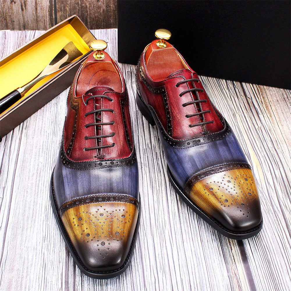 il Gestore - Handmade Luxury Men's Oxford Dress Shoes - Multi Color