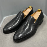 The Napul - Italian Style Hand Painted Leather Loafers - Ashour Shoes
