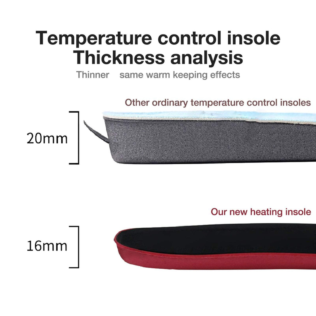 Remote Control Heated shoe Insoles - Electric Foot Warming Pad - Ashour Shoes