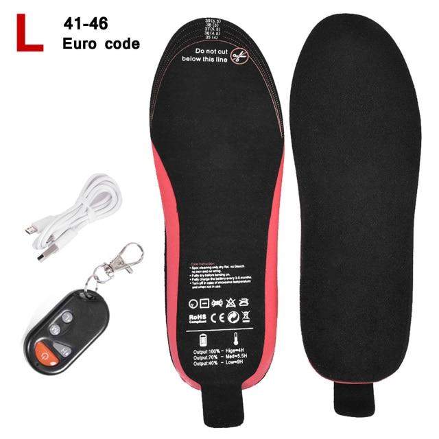 Remote Control Heated shoe Insoles - Electric Foot Warming Pad - Ashour Shoes