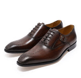 The Ralpino - Monkstrap Oxfords Crossover Leather Oxford - Ashour Shoes