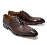 The Ralpino - Monkstrap Oxfords Crossover Leather Oxford - Ashour Shoes