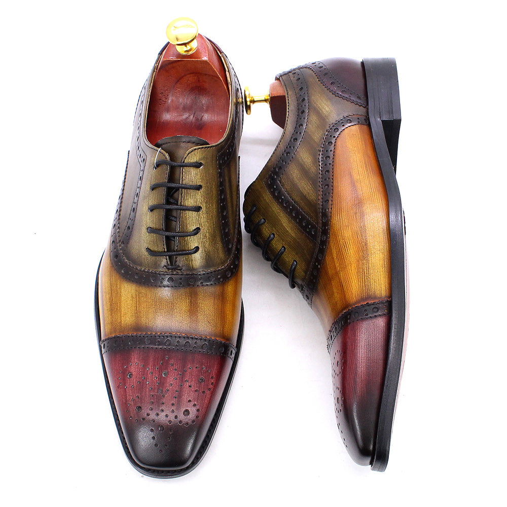 il Gestore - Handmade Luxury Men's Oxford Dress Shoes - Multi Color