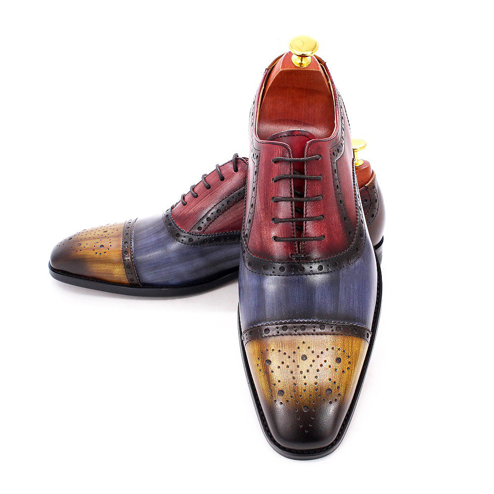 il Gestore - Handmade Luxury Men's Oxford Dress Shoes - Multi Color