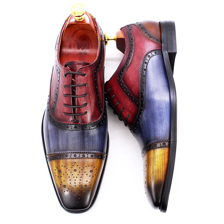 il Gestore - Handmade Luxury Men's Oxford Dress Shoes - Multi Color