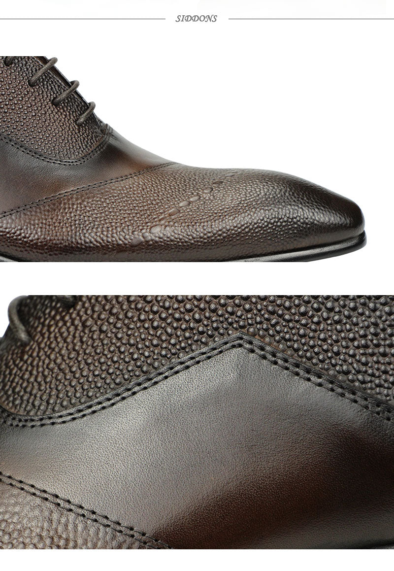 Aubino - Luxury Men's Business Cap Toe Oxford Dress Shoes - Ashour Shoes