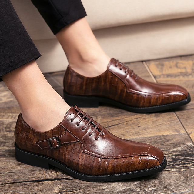 Seregno - Elegant Men's Lace Up Dress Shoes